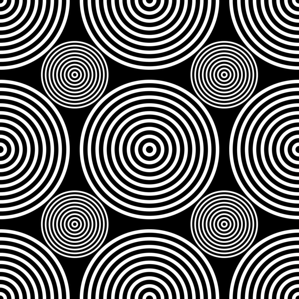 circles geometry seamless pattern flat style. circles pattern, background for interior decor. wallpaper texture fabric, textiles. repeat, dynamics. simple and stylish ornament vector