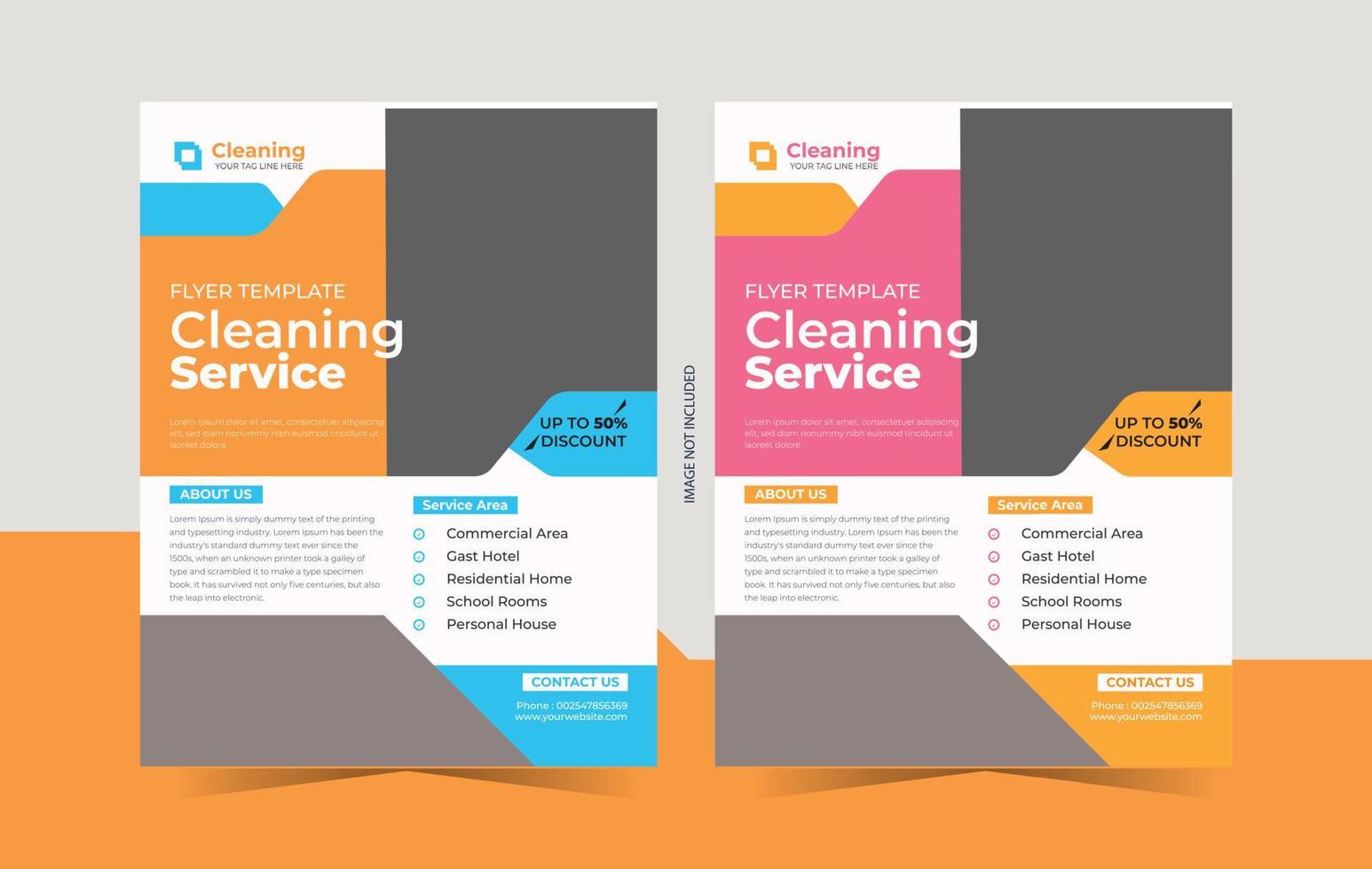 Cleaning Services Flyer Template vector