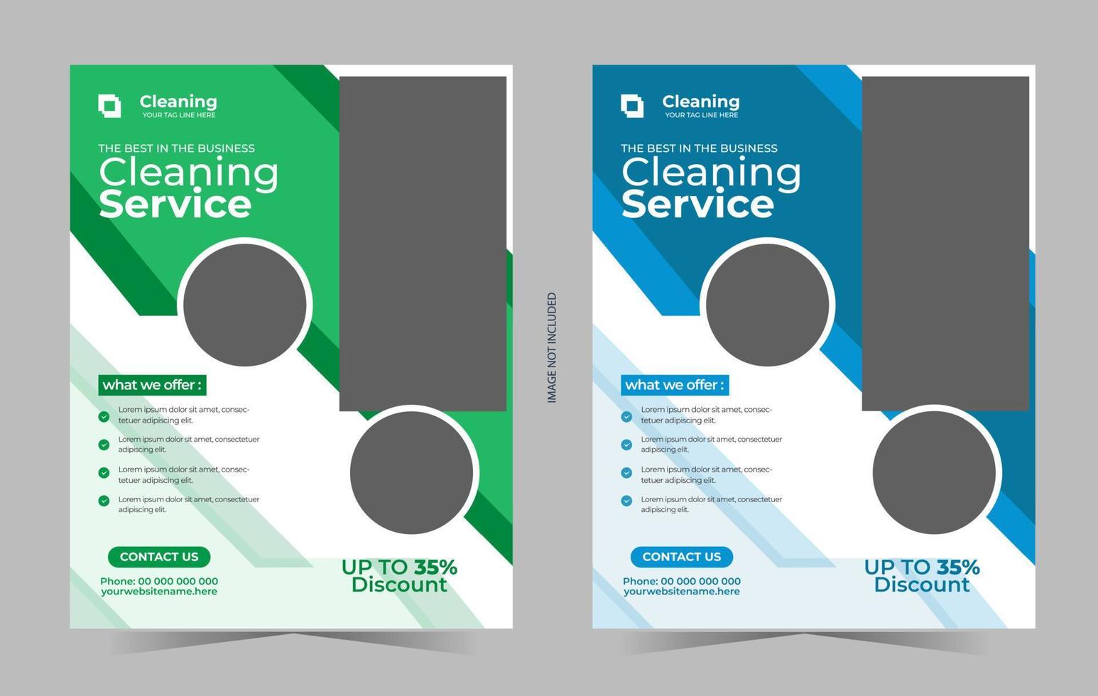 Cleaning Services Flyer Template vector