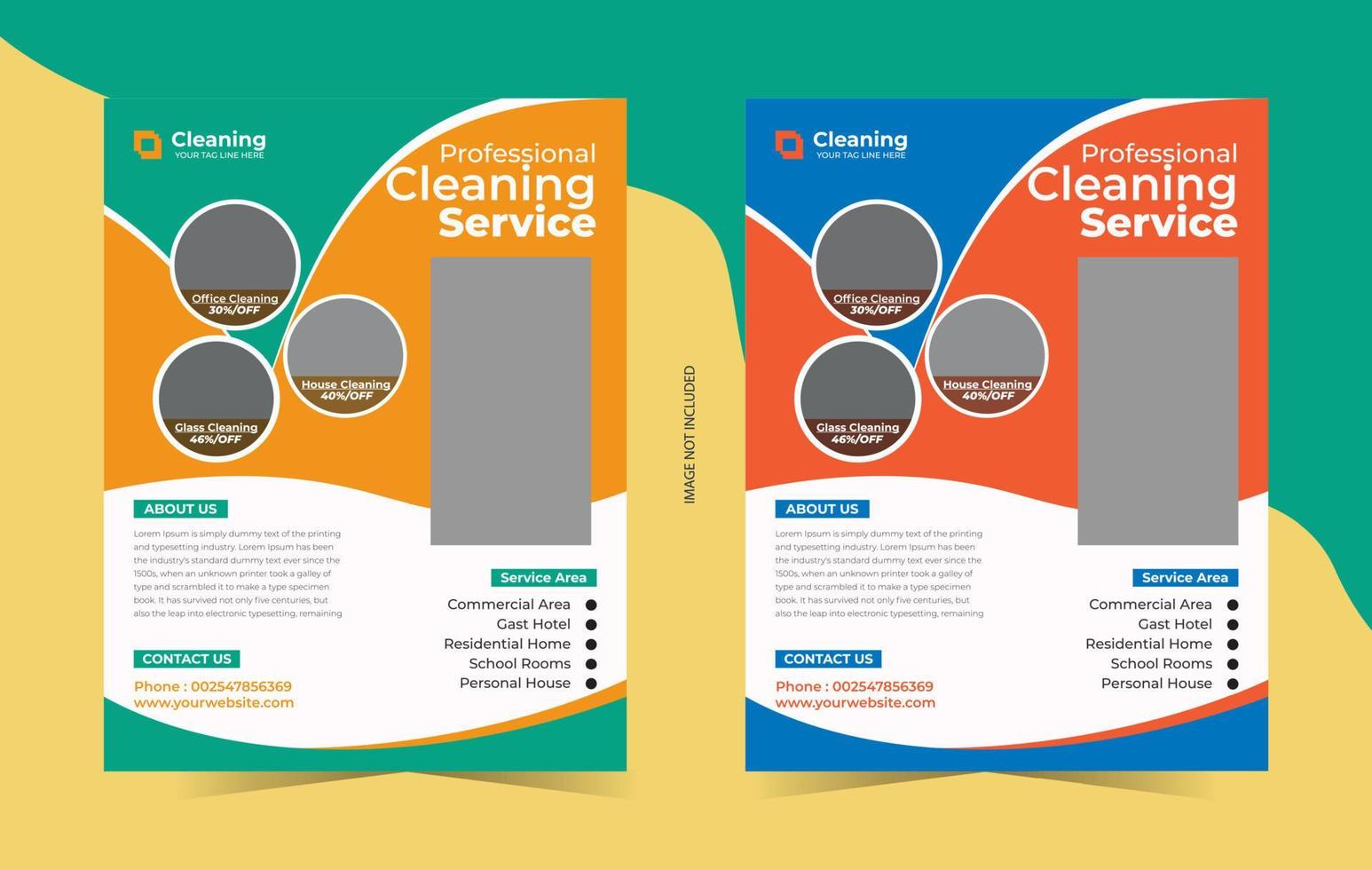 Cleaning Services Flyer Template vector