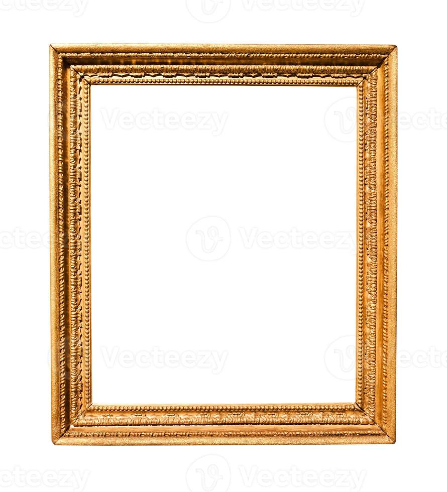 vertical old vintage wooden painting frame photo