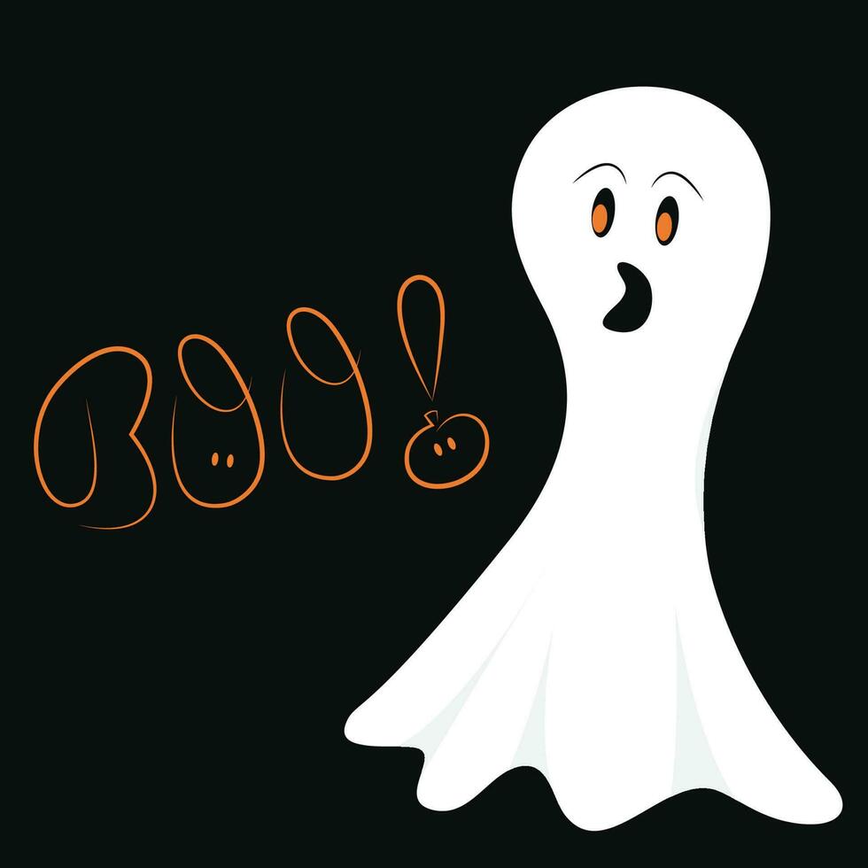 Halloween Ghost vector illustration graphic