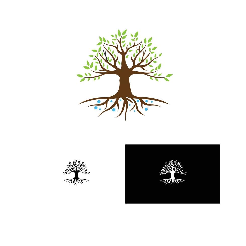 árbol de la naturaleza, una ilustración del diseño del logotipo vector
