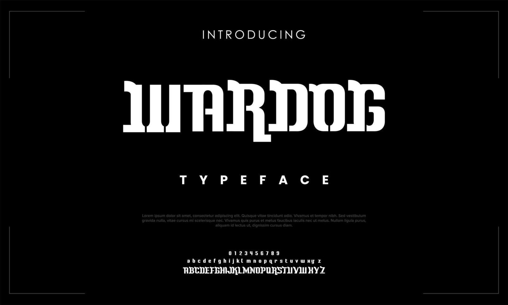 Abstract alphabet technology, logo, music, sport, vector typeface