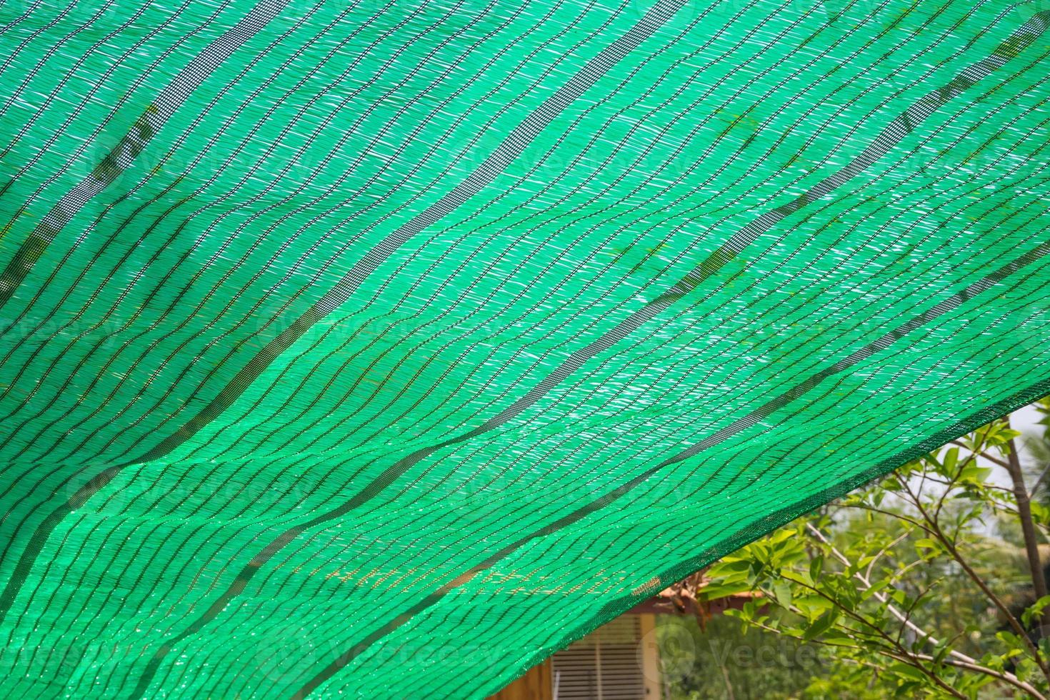 Green Shading Net protect sun light photo