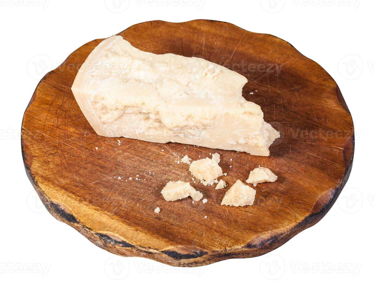 italian Parmesan hard cheese dark board isolated photo