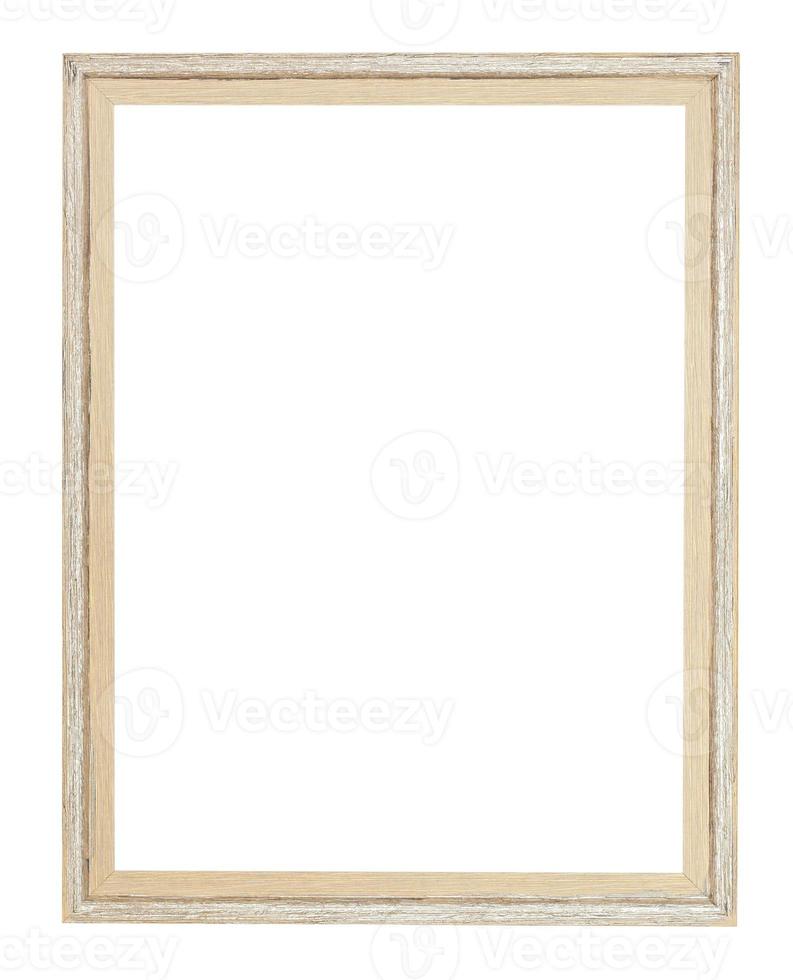 empty modern simple painted wooden picture frame photo