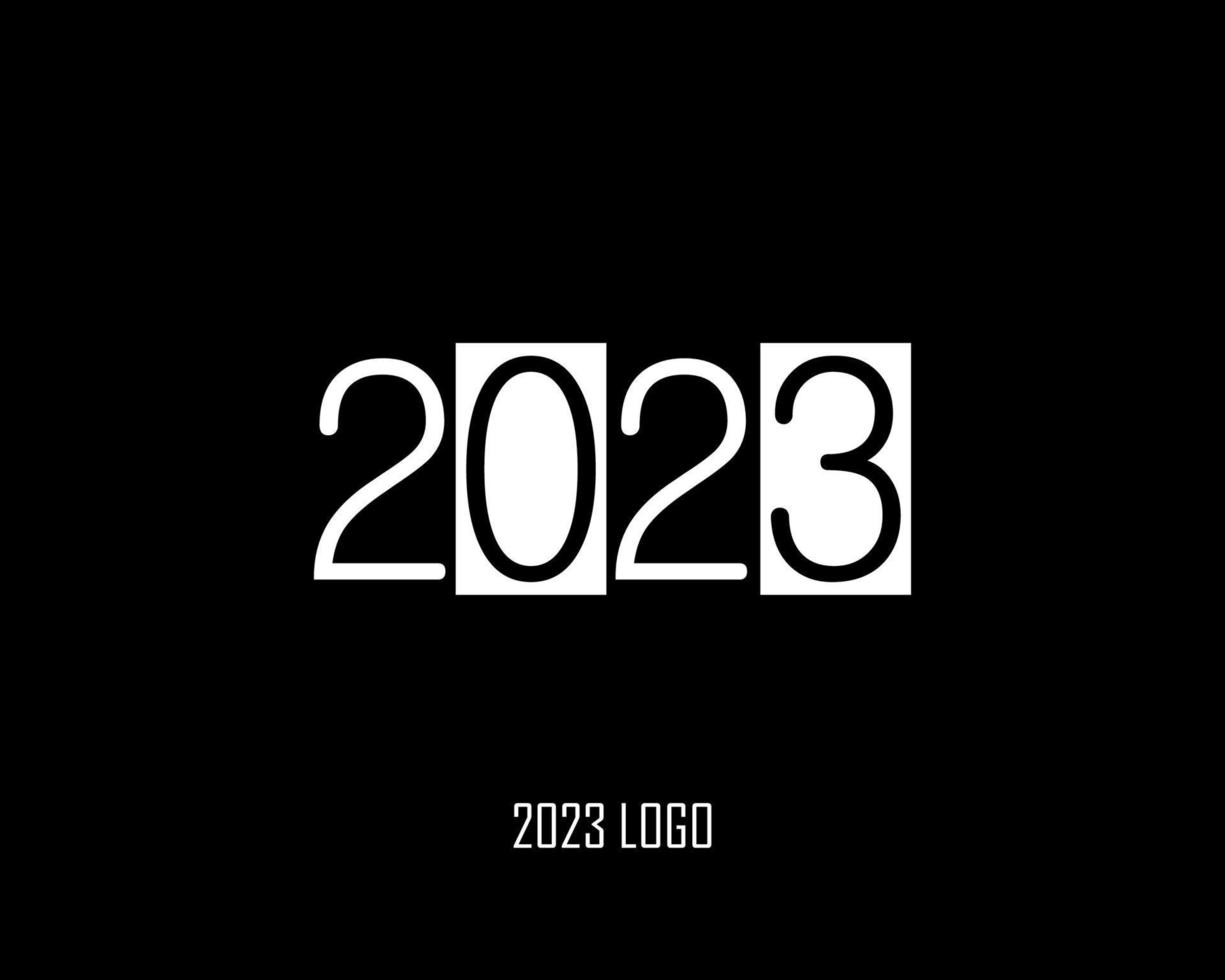 2023 logo typography vector
