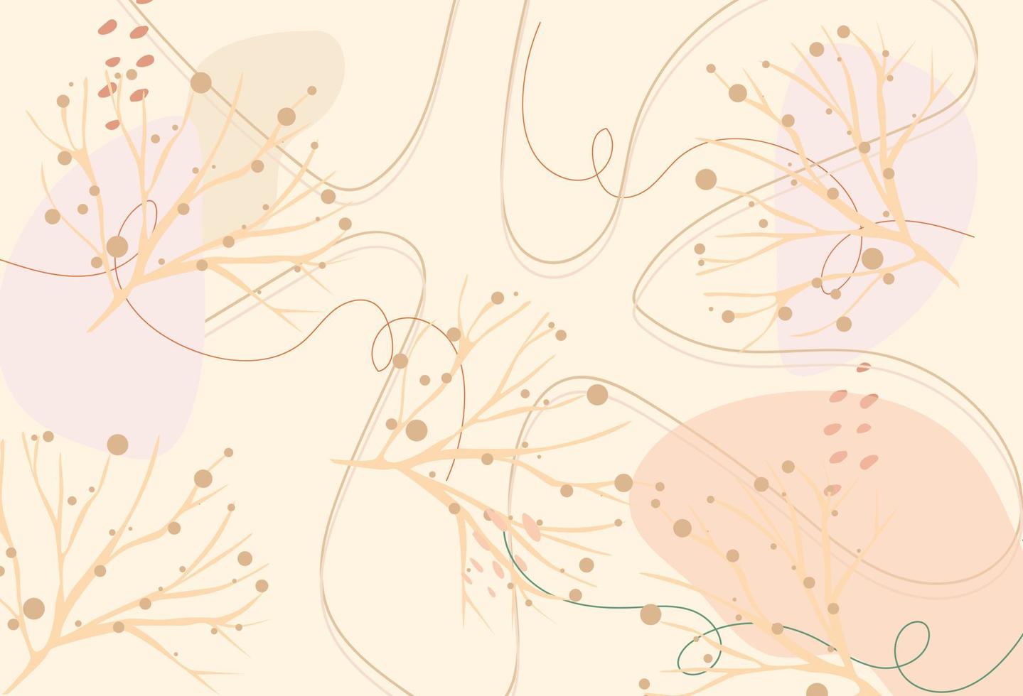 Hand drawn flat design boho wall art vector