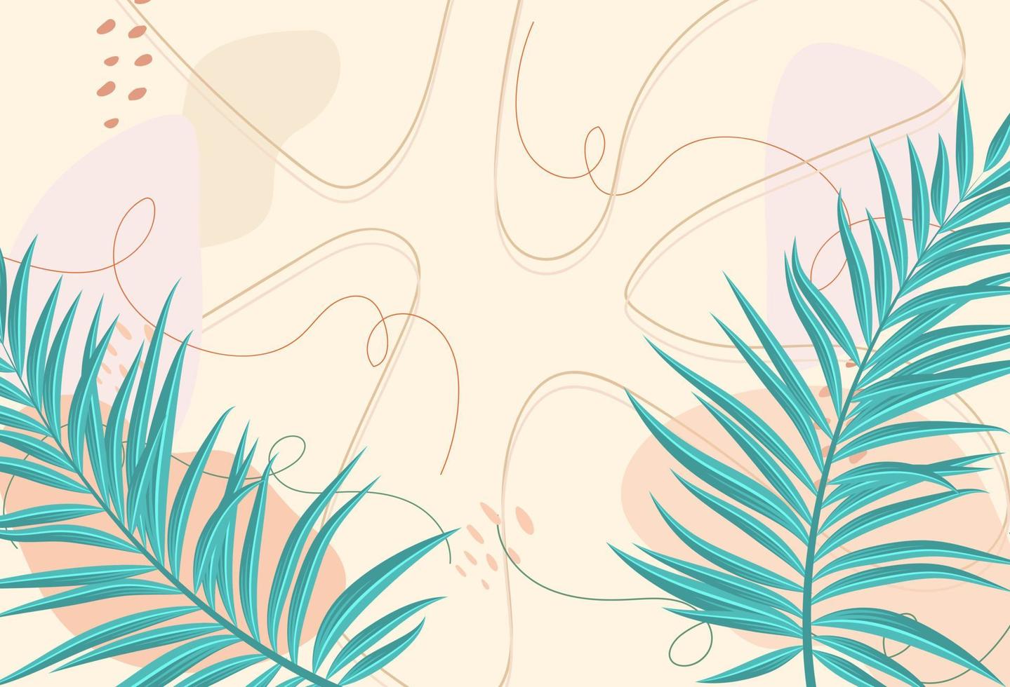 Hand drawn flat design boho wall art vector