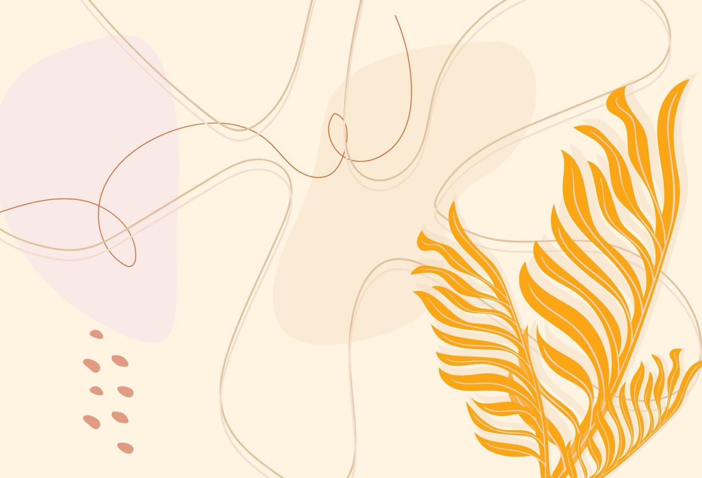 Hand drawn flat design boho wall art vector