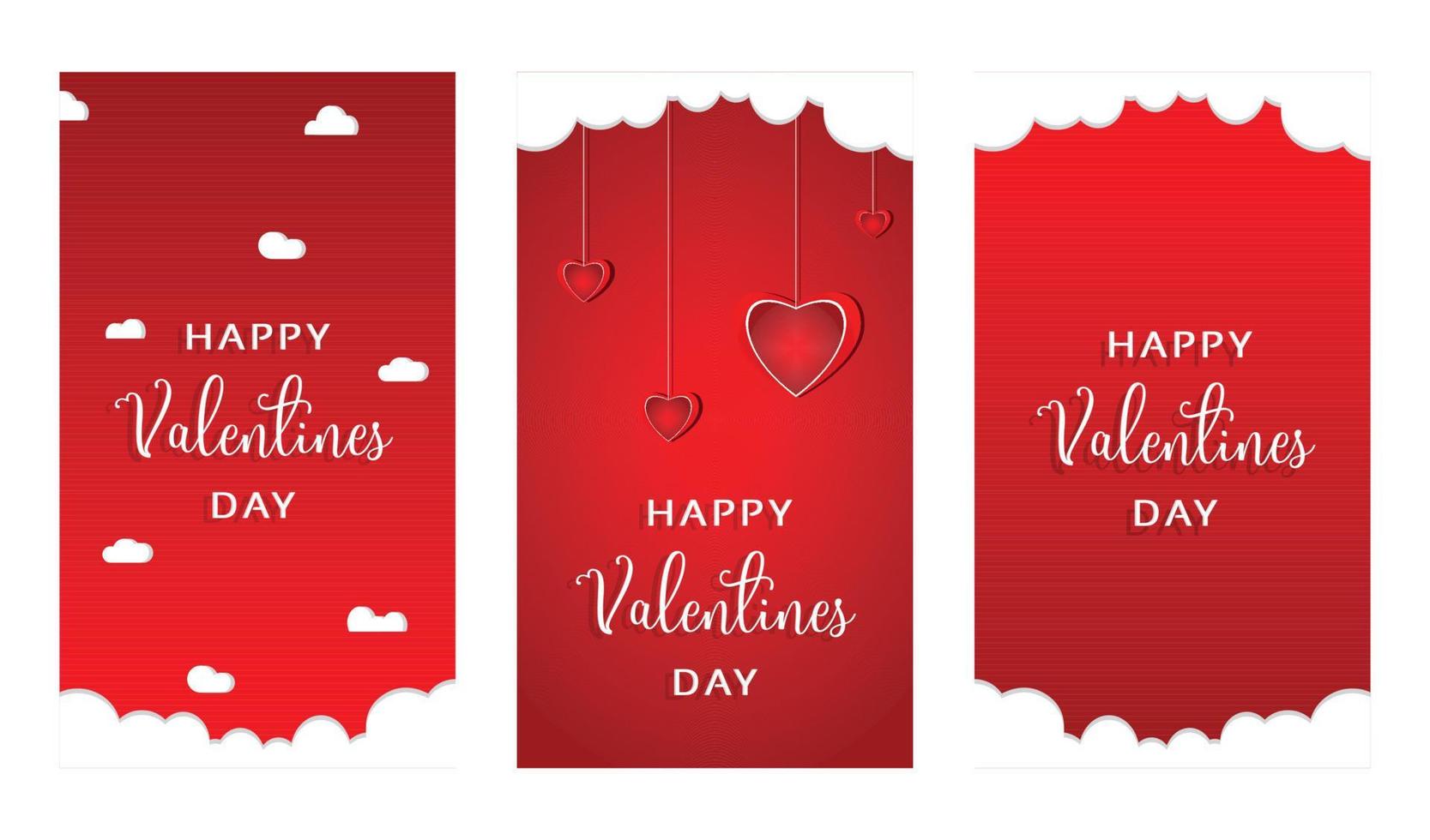 Valentine's Day modern craft design. White ribbon text design on lovely light rose background. Vector illustration