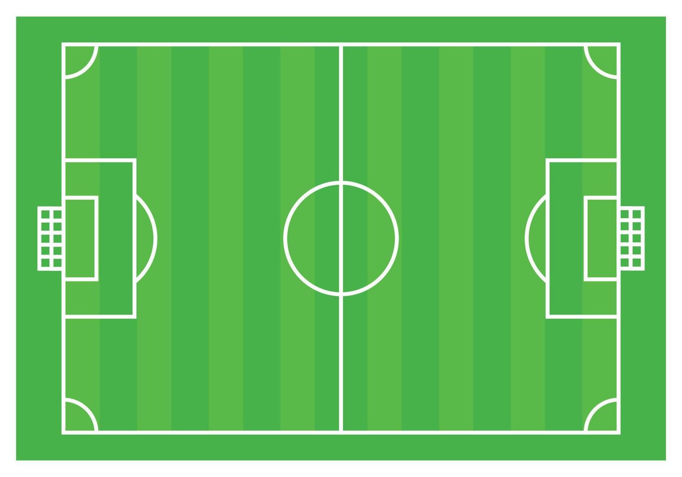 Soccer basic ground plan. vector illustration