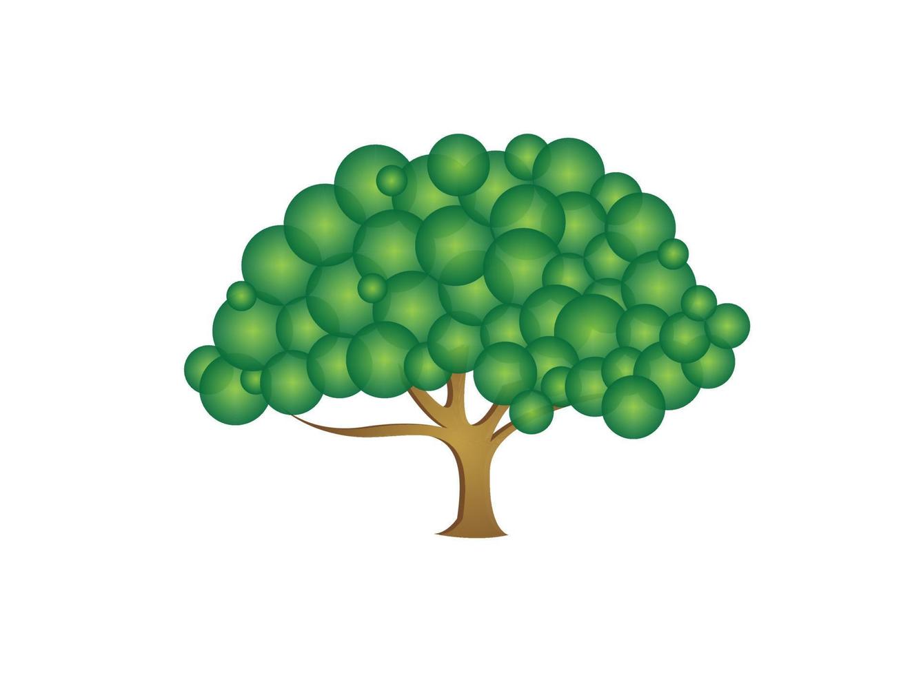 Modern colorful tree design. Vector illustration