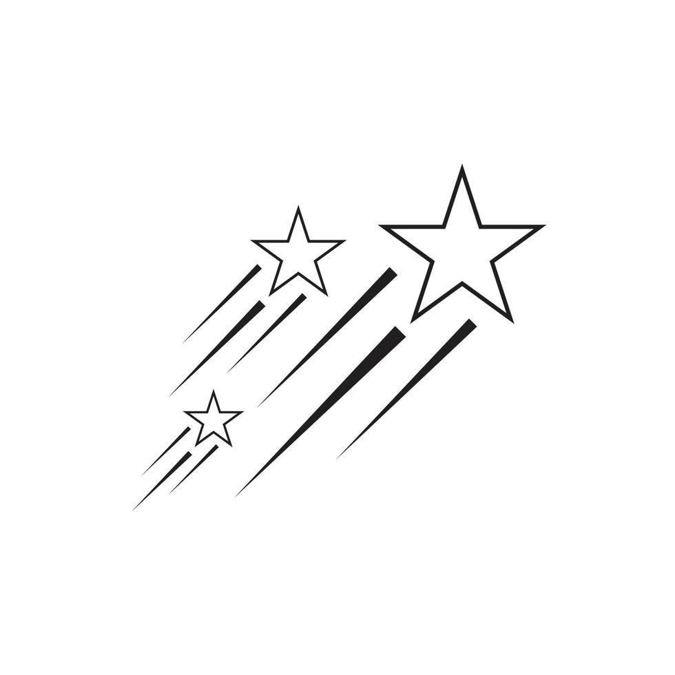 Stars outline design. Vector illustration