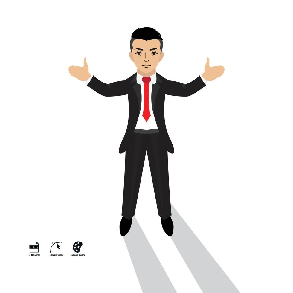 Illustration vector man character with fashionable businessman