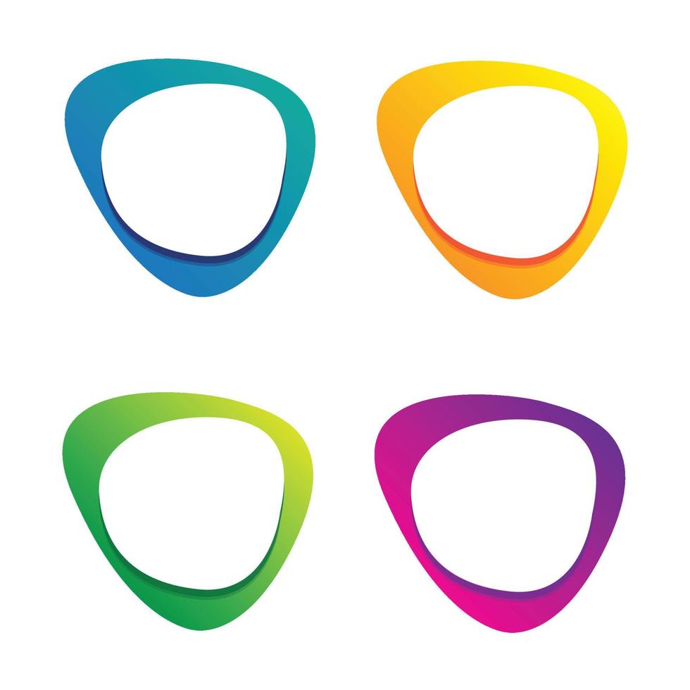 Set of colorful vector stickers