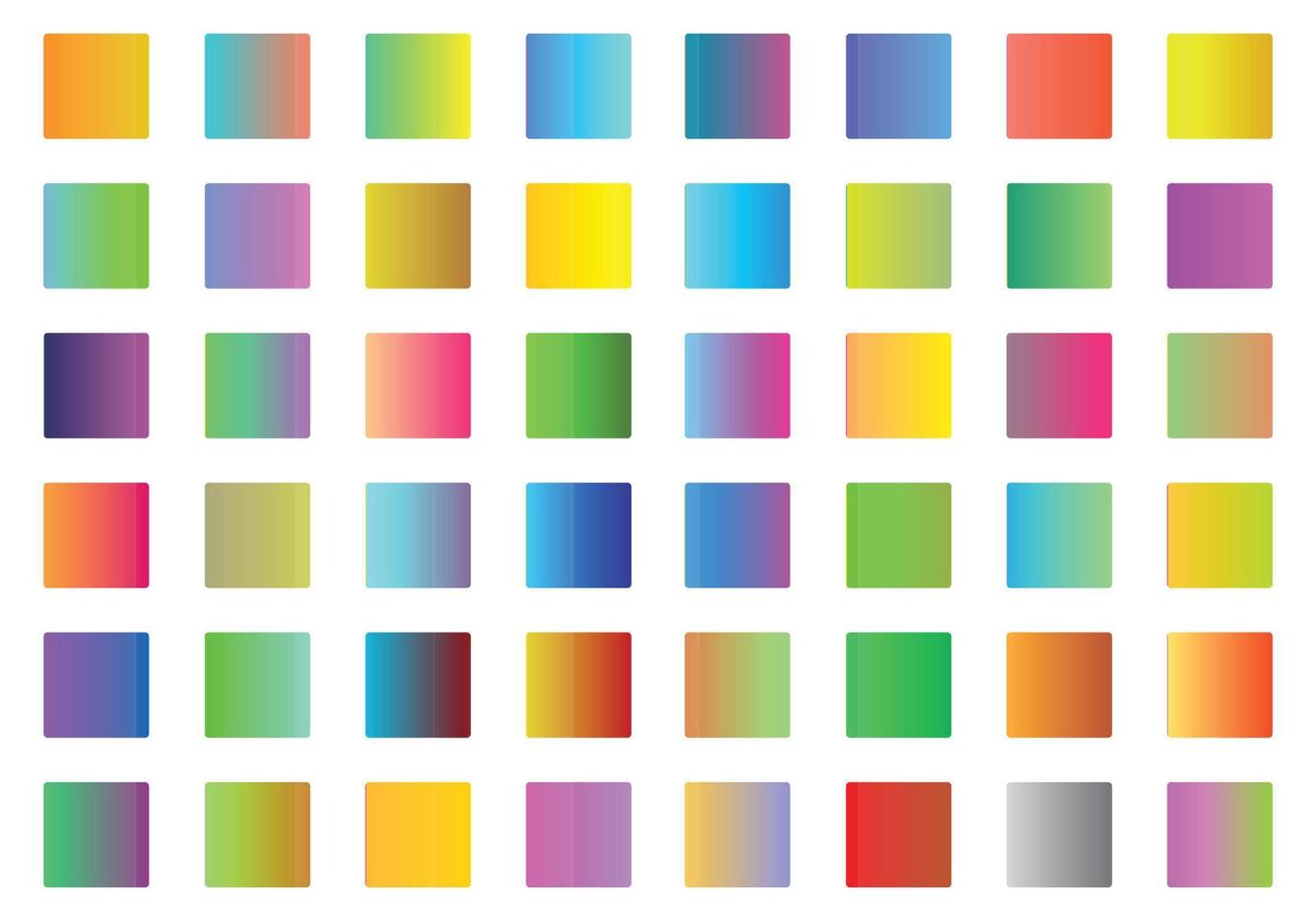 Colorful gradient color collection for digital arts vector