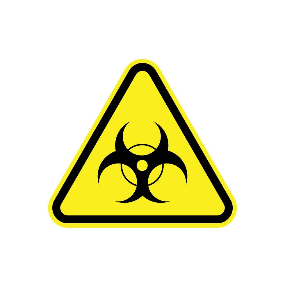 Radiation warning sign. Vector illustration