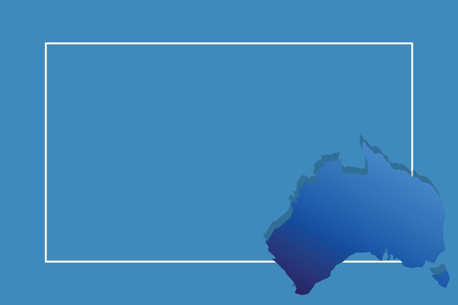 Australia map with vector background template