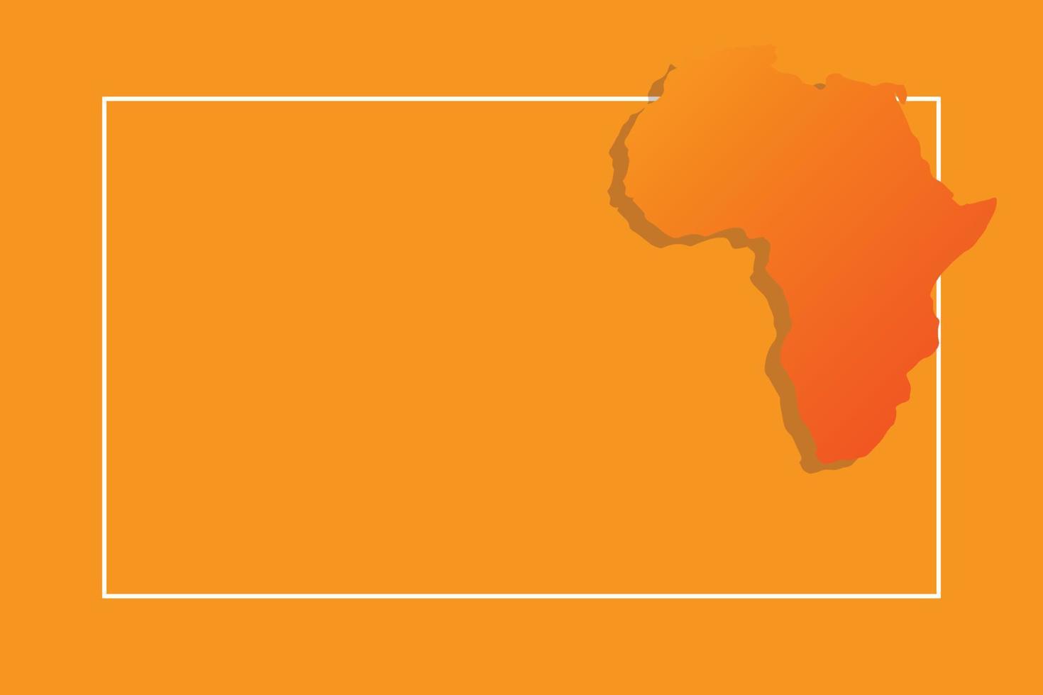 mapa africano con plantilla de fondo vectorial vector