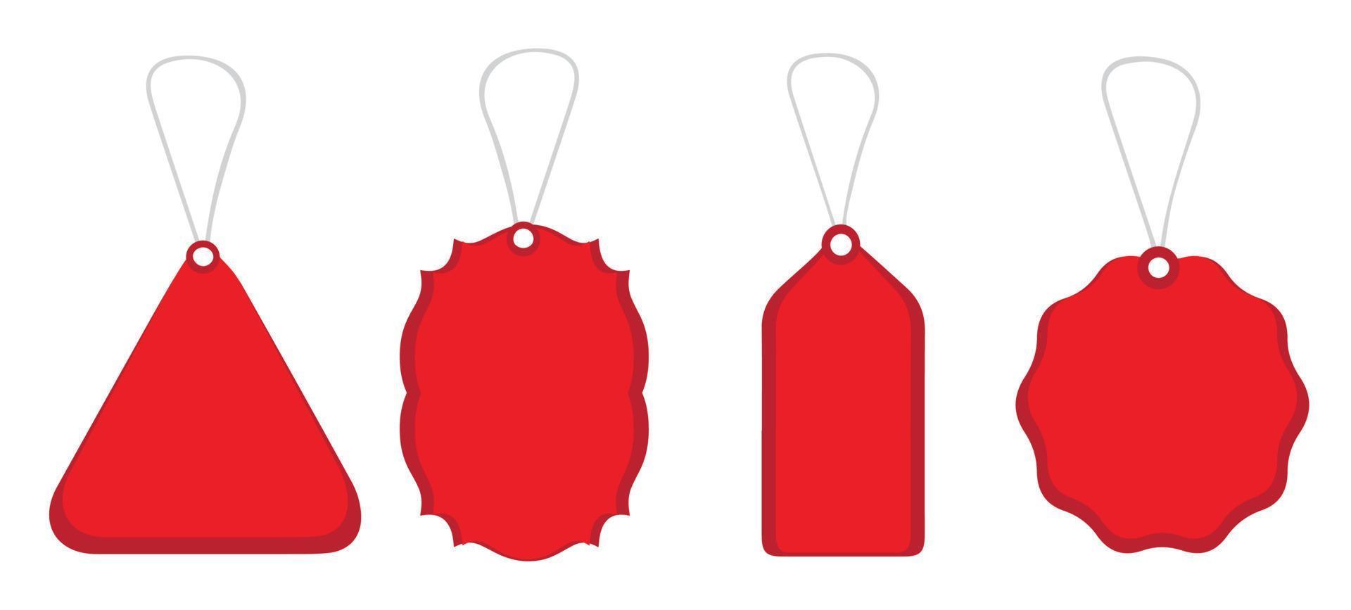 Set of tags. vector illustration.