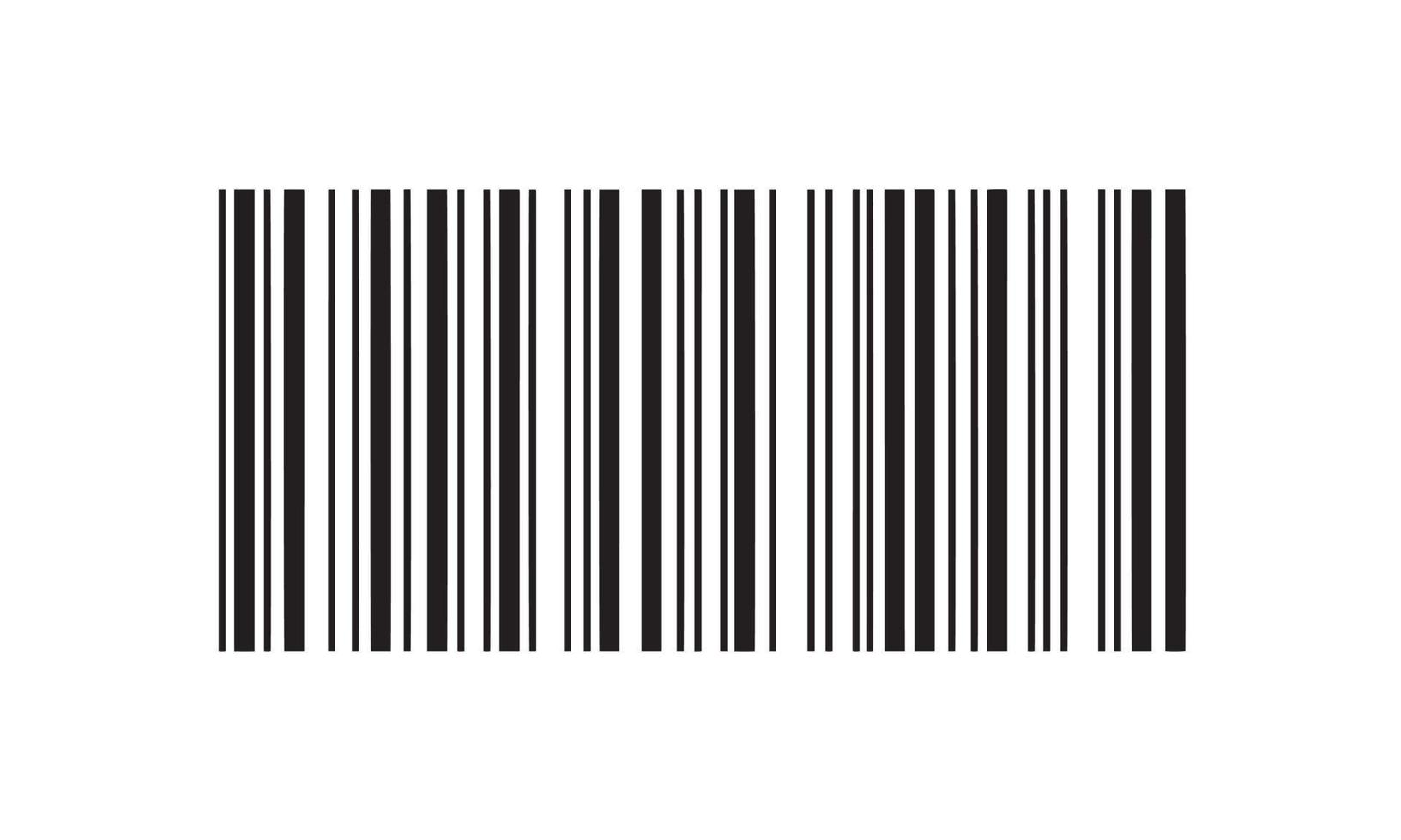 Simple fake bar code. vector illustration.