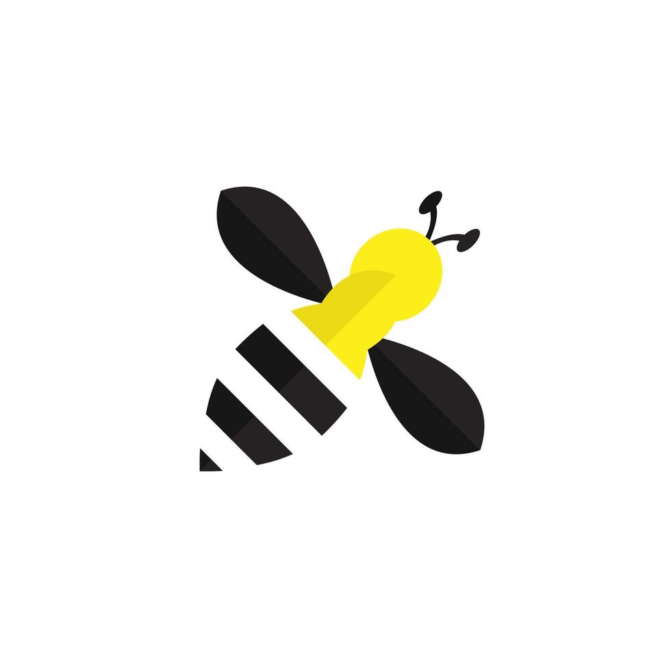 diseño de vector de ilustración de abeja