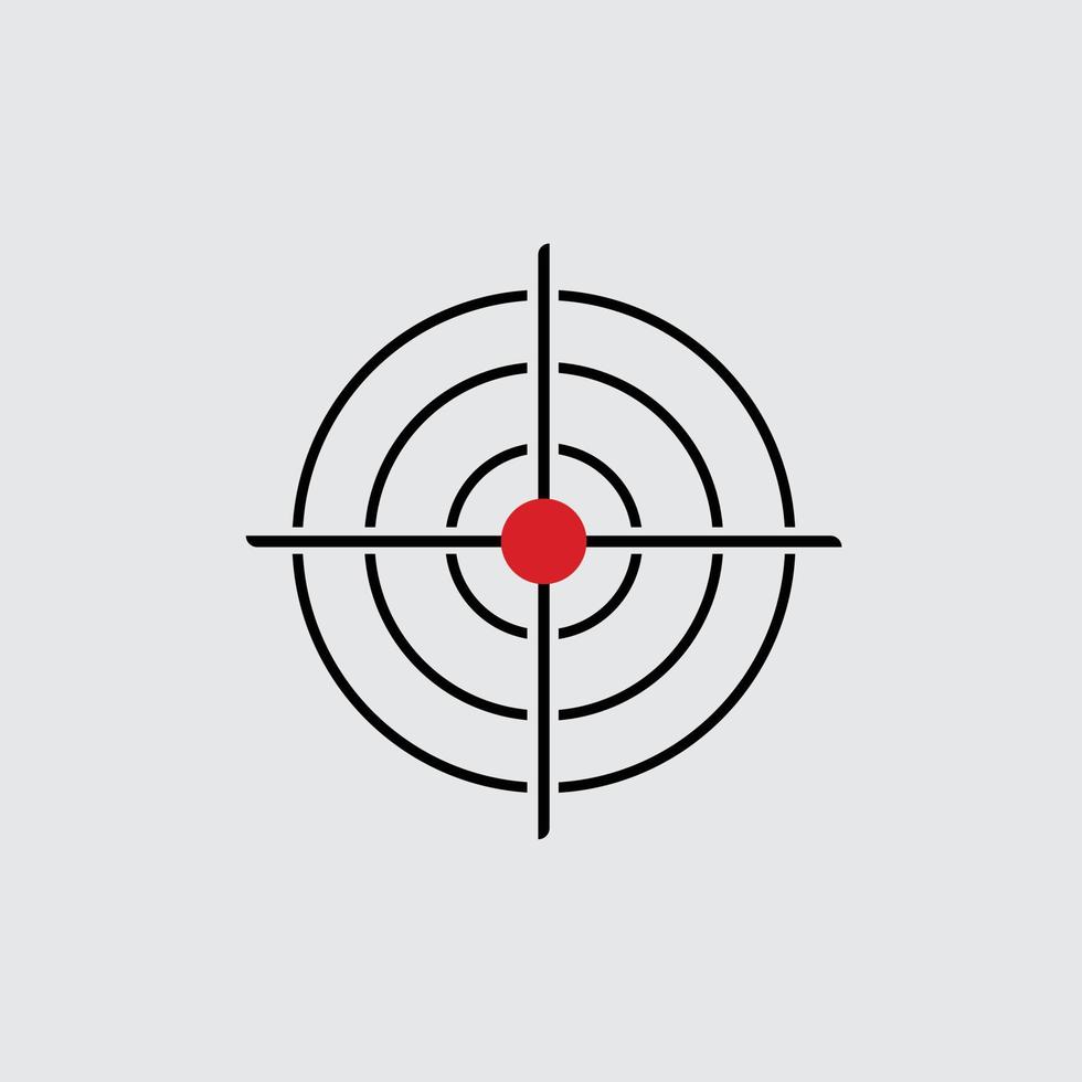 Illustration vector target with arrows