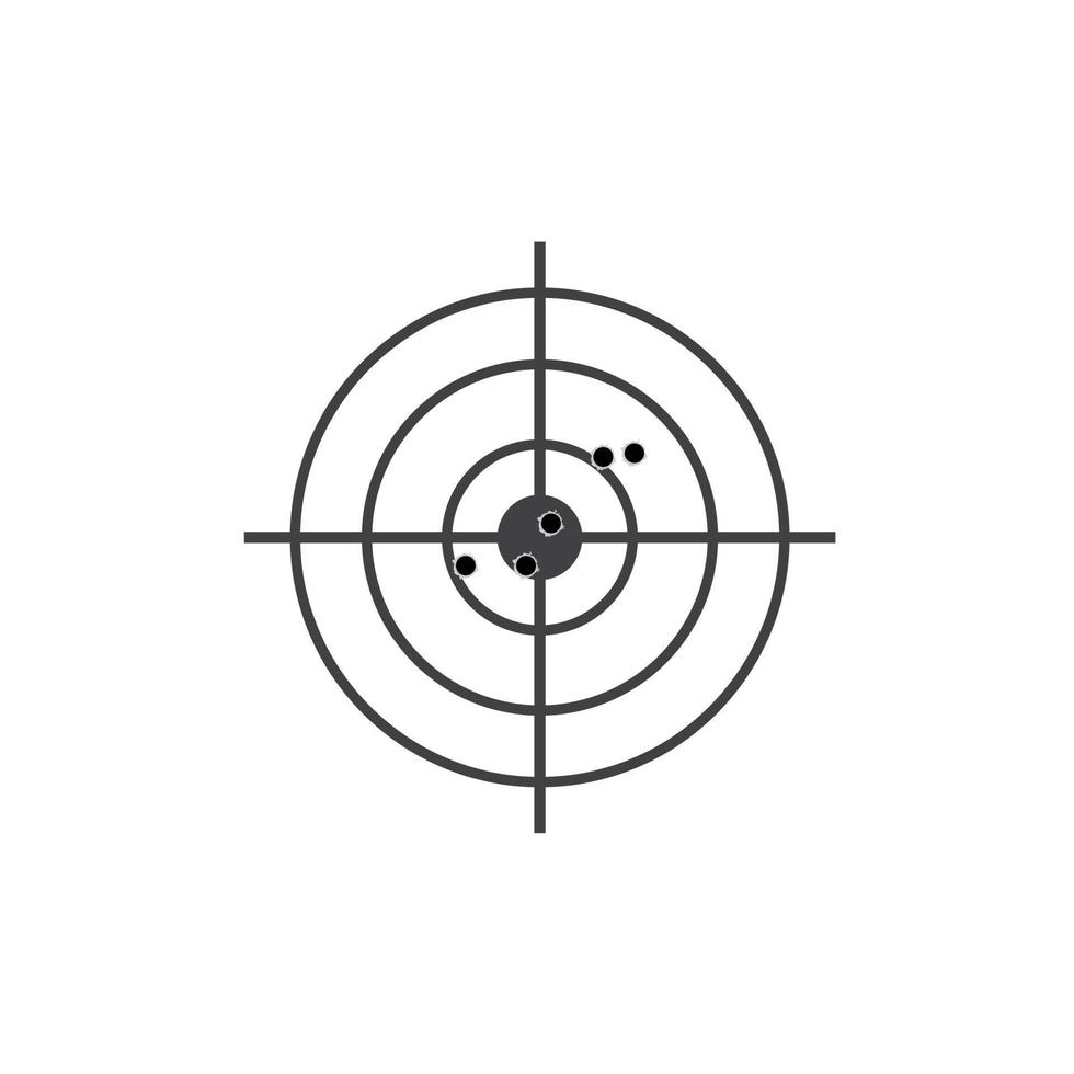 Illustration vector target with arrows