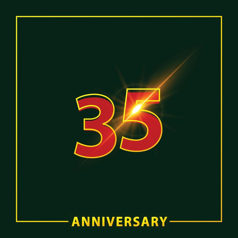 Abstract colorful number anniversary background. Vector illustration