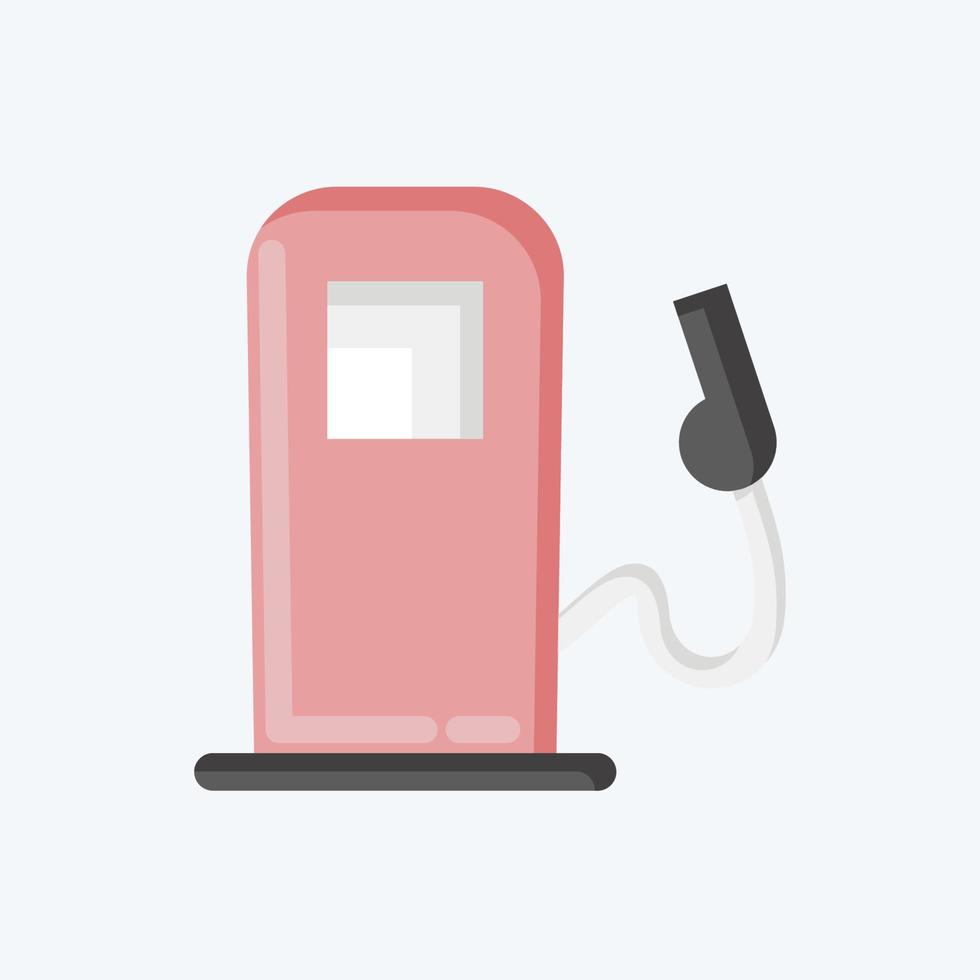 Icon Gas Pump. suitable for Automotive symbol. flat style. simple design editable. design template vector. simple illustration vector