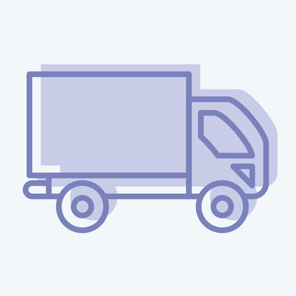 Icon Truck. suitable for Automotive symbol. two tone style. simple design editable. design template vector. simple illustration vector