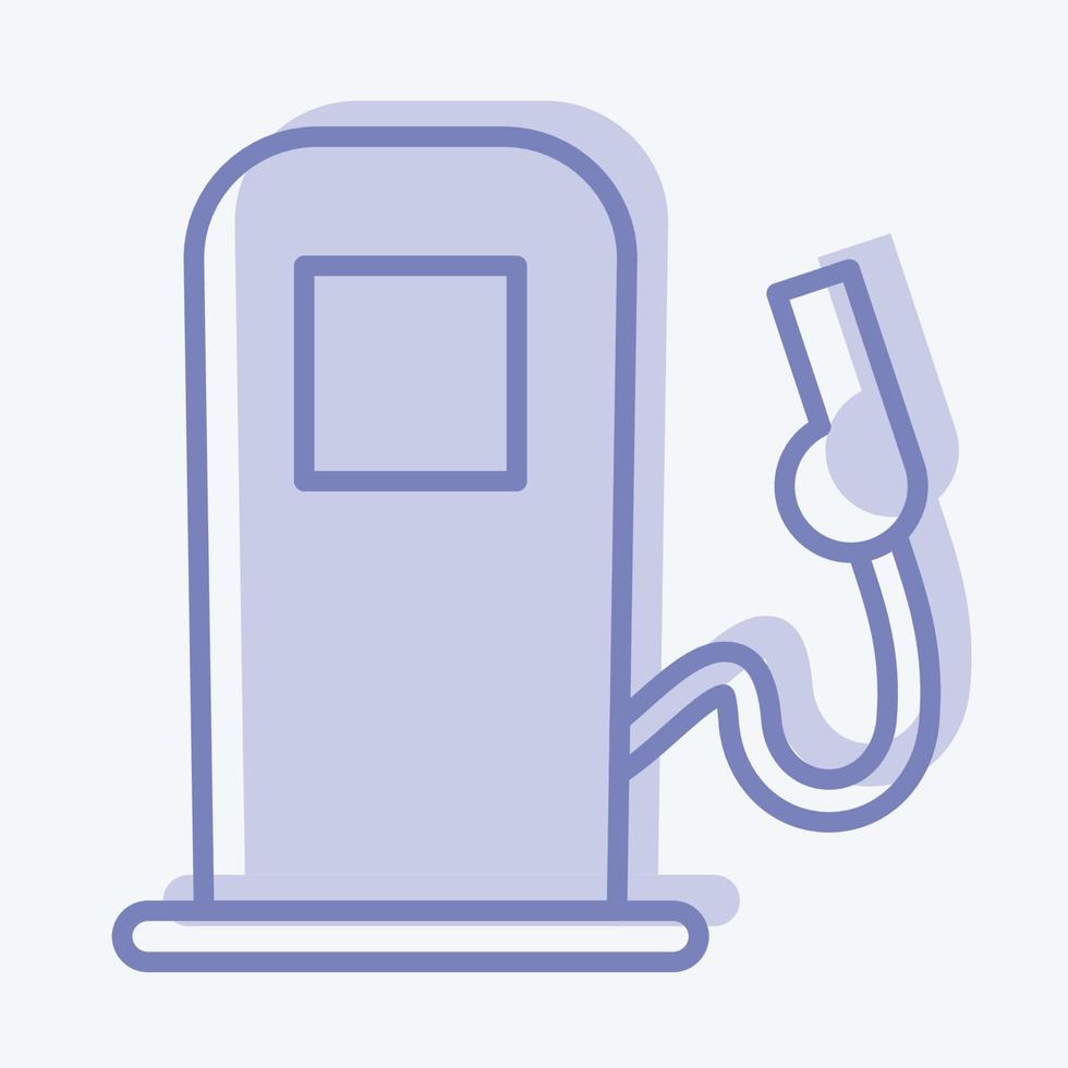 Icon Gas Pump. suitable for Automotive symbol. two tone style. simple design editable. design template vector. simple illustration vector