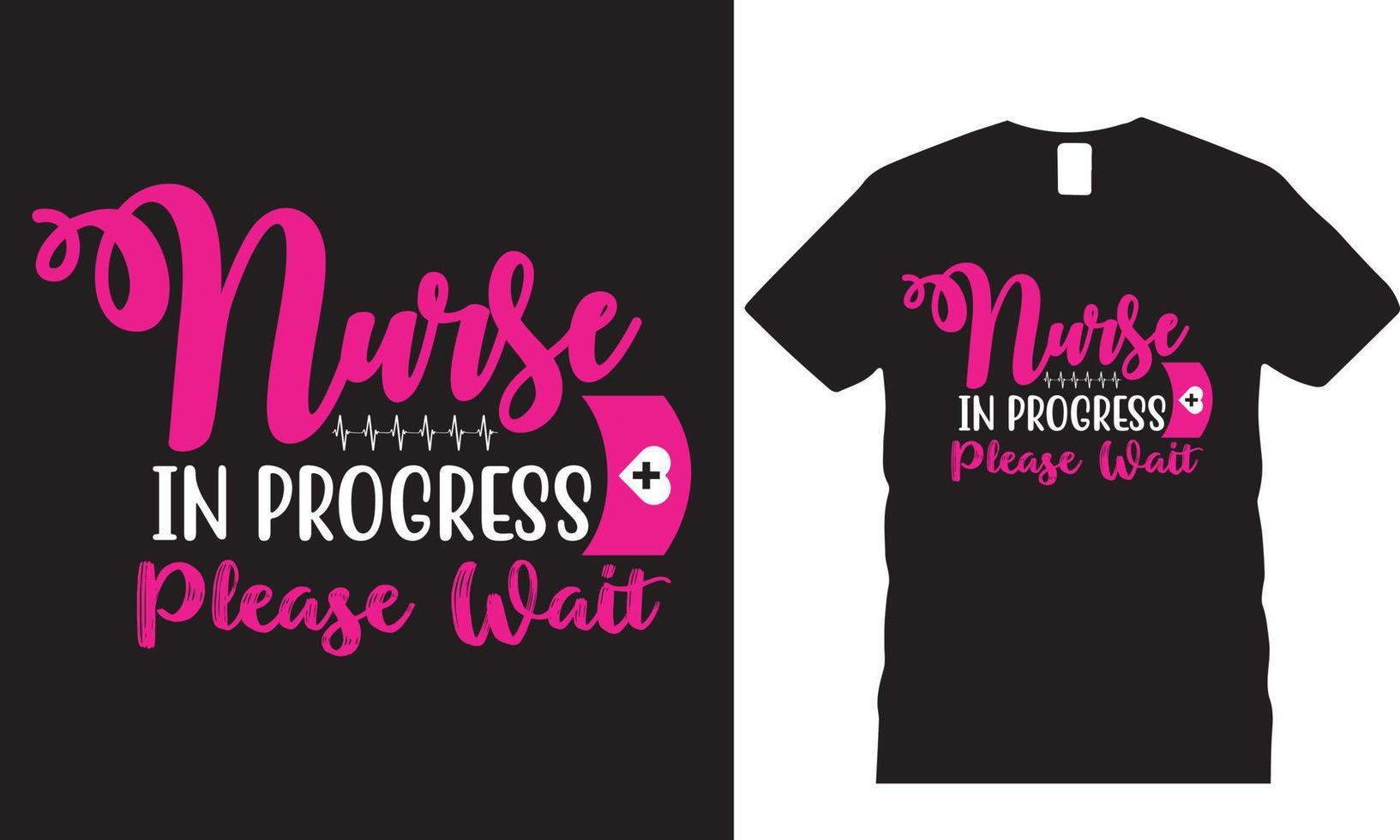 Nurse T-shirt Design vector