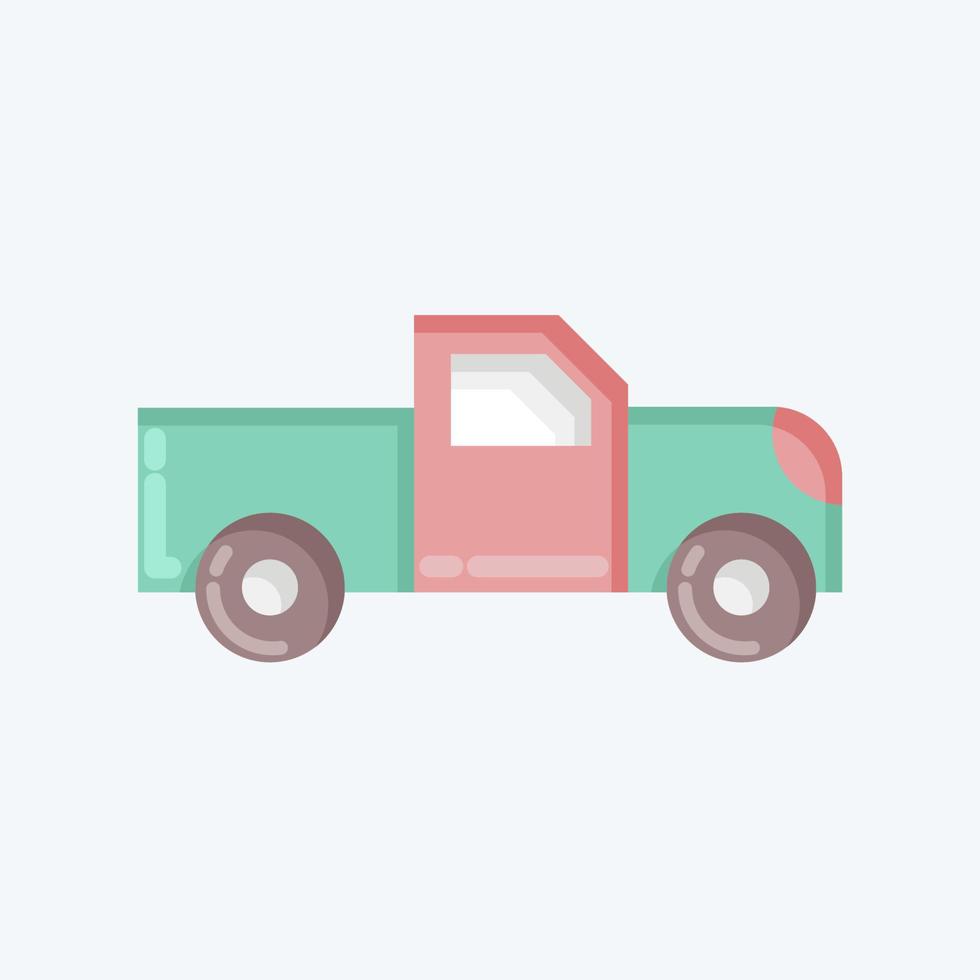 Icon Pick Up. suitable for Automotive symbol. flat style. simple design editable. design template vector. simple illustration vector