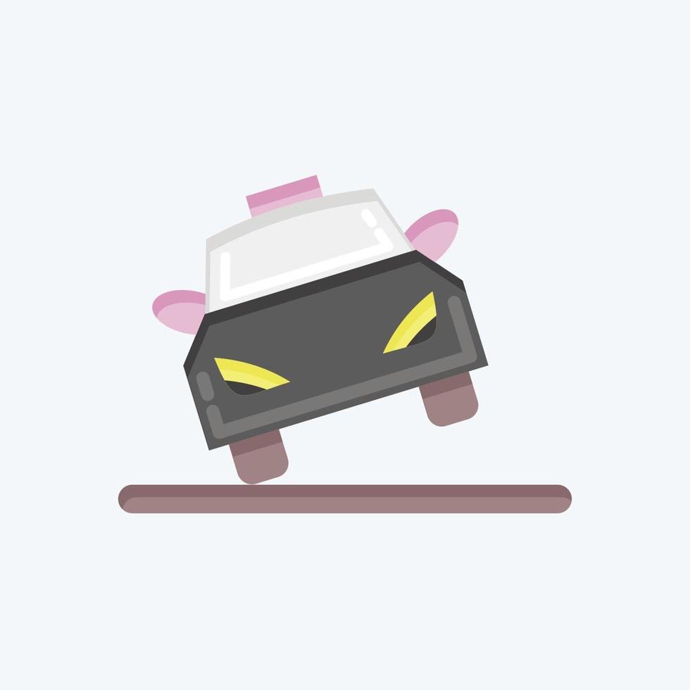 Icon Car Tilt. suitable for Automotive symbol. flat style. simple design editable. design template vector. simple illustration vector