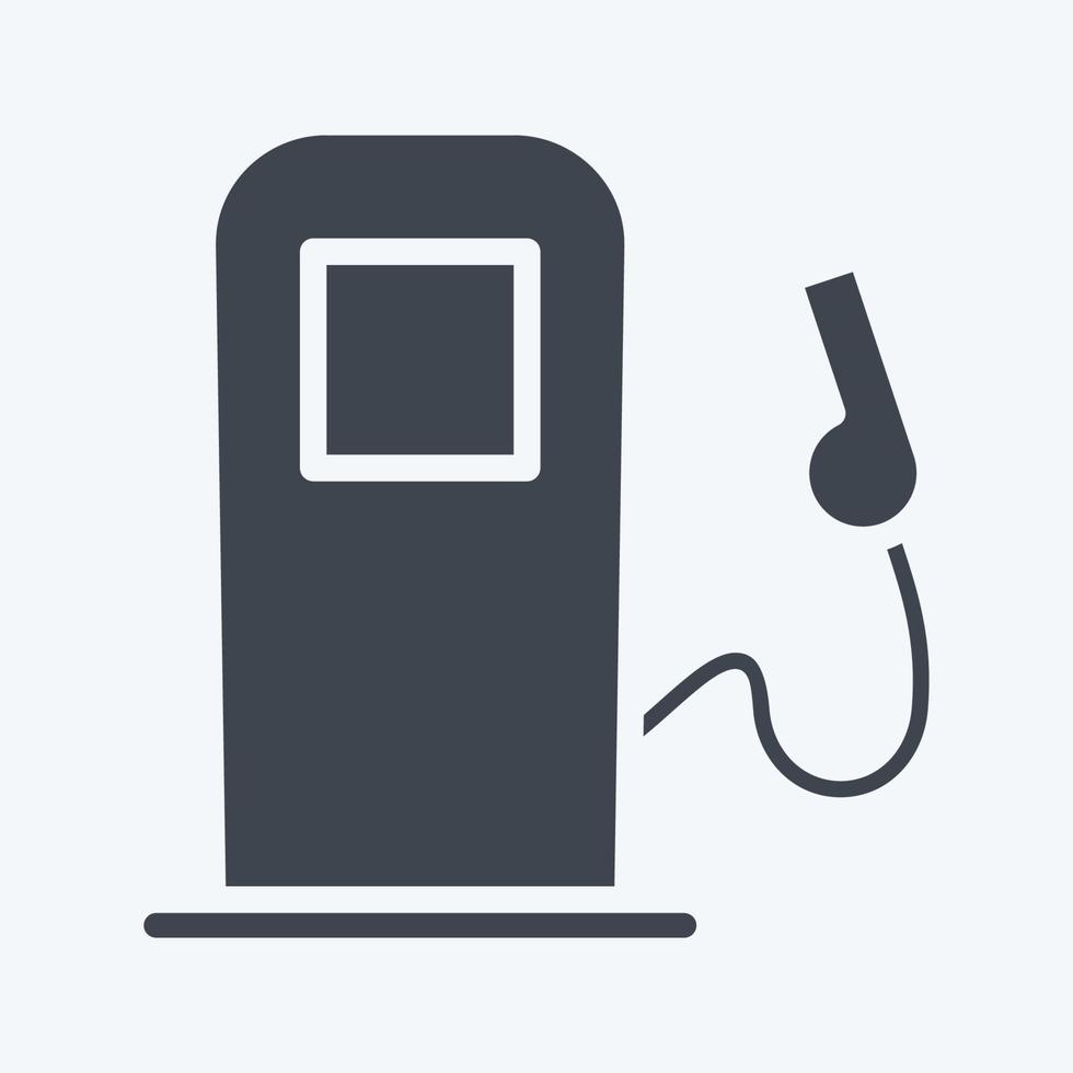 Icon Gas Pump. suitable for Automotive symbol. glyph style. simple design editable. design template vector. simple illustration vector