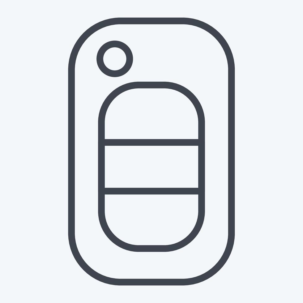 Icon Key. suitable for Automotive symbol. line style. simple design editable. design template vector. simple illustration vector