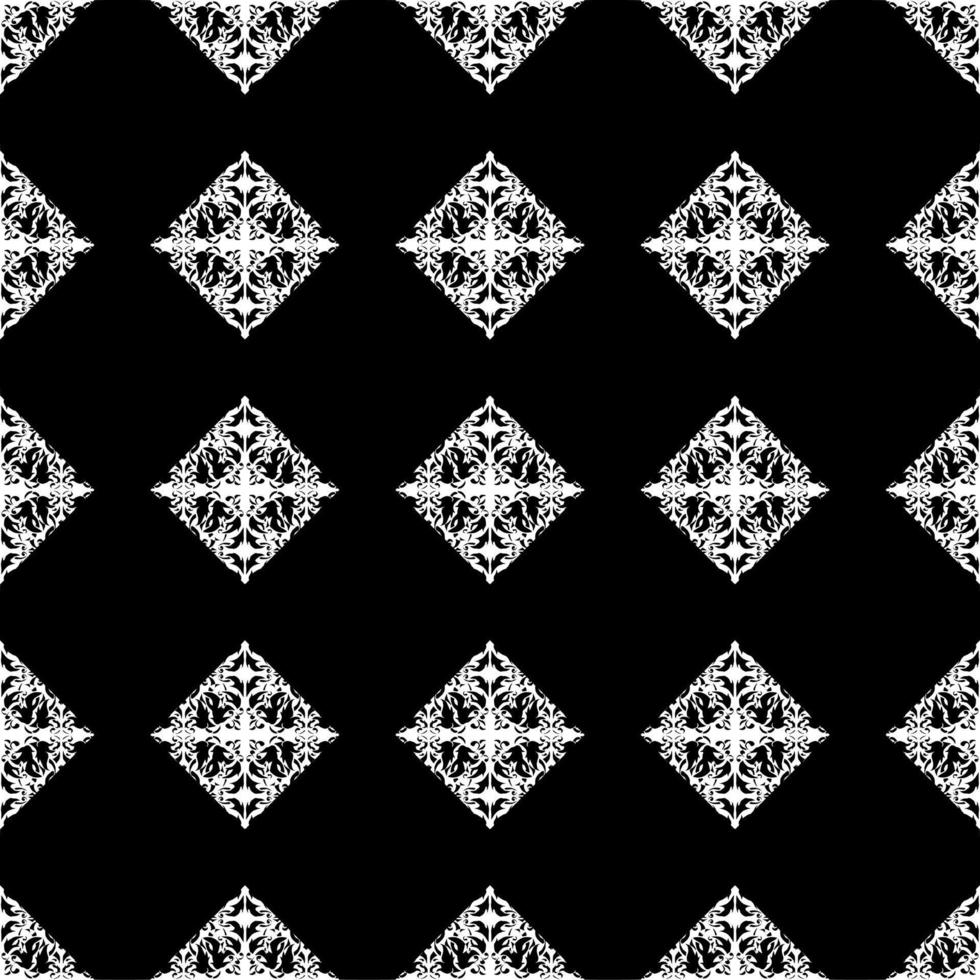 Black and white abstract batik ornament seamless pattern unique aesthetic ethnic for fabric, textile, tile, carpet or wallpaper vector