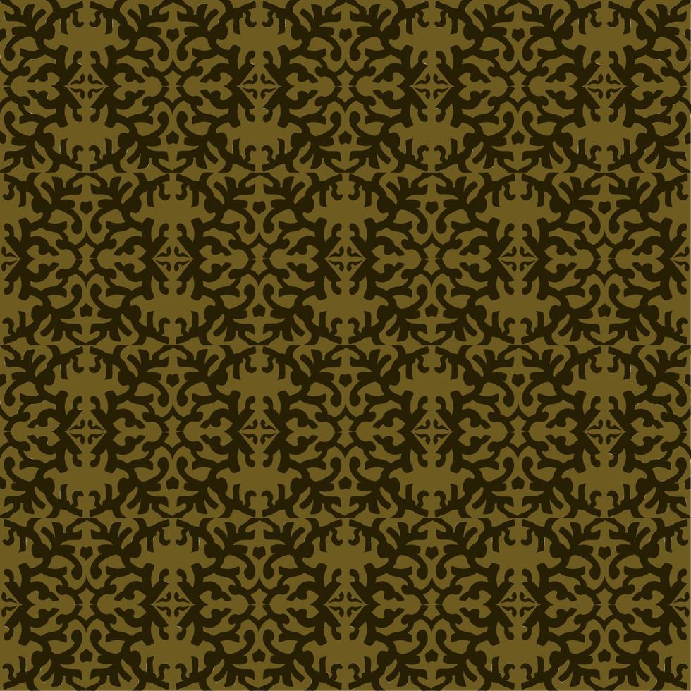 Gokd batik ornament background seamless pattern unique aesthetic ethnic exotic for fabric, textile, tile, carpet or wallpaper vector