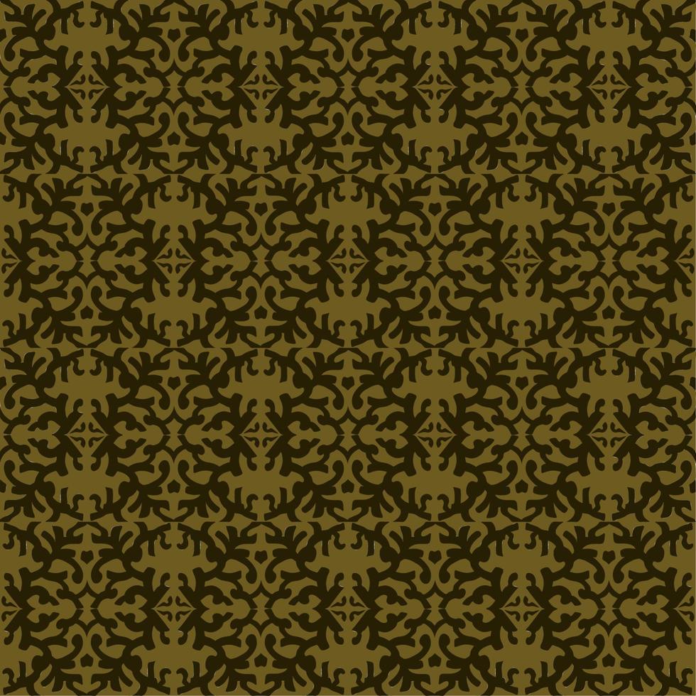 Gokd batik ornament background seamless pattern unique aesthetic ethnic exotic for fabric, textile, tile, carpet or wallpaper vector