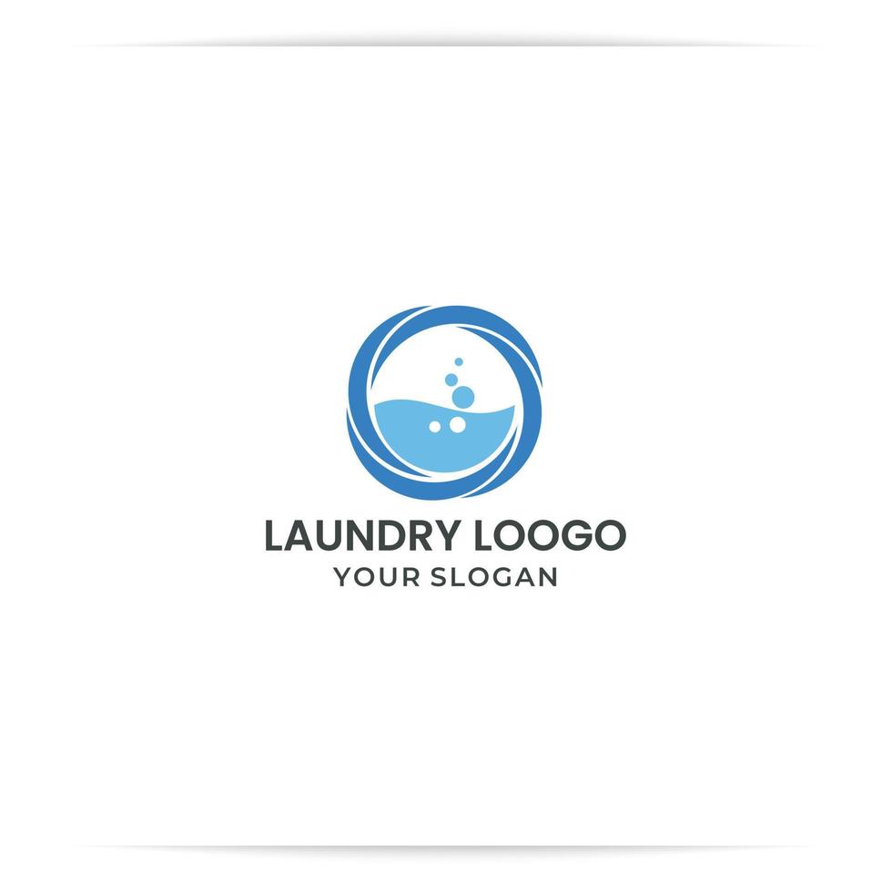 logo design laundry and hanger vector
