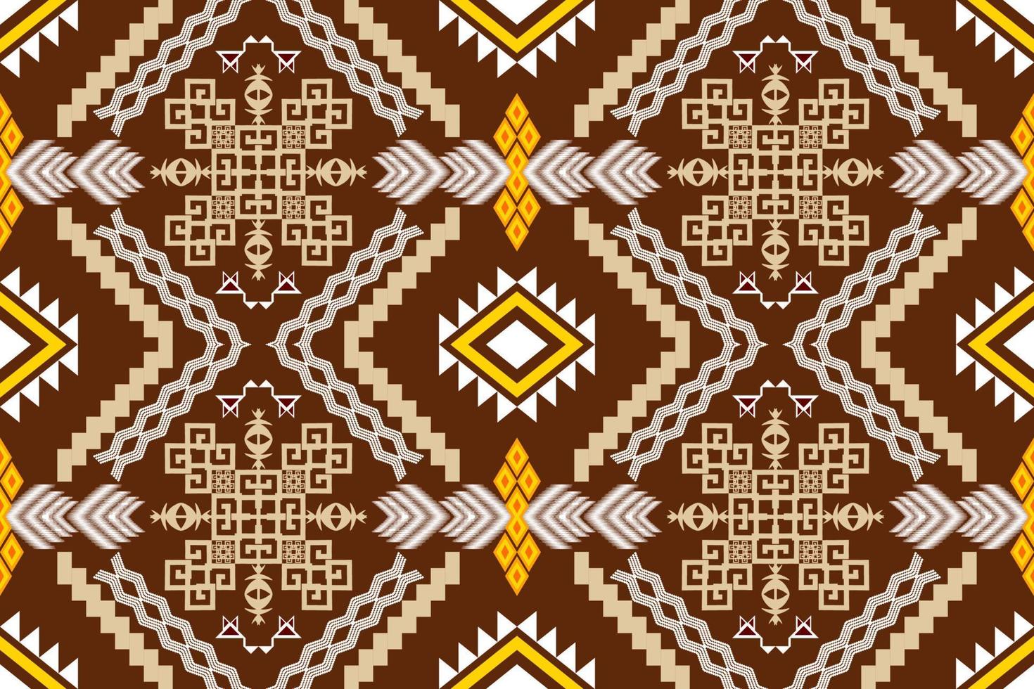 Geometric ethnic oriental traditional art pattern.Figure tribal embroidery style.Design for background,wallpaper,clothing,wrapping,fabric,element,vector illustration. vector