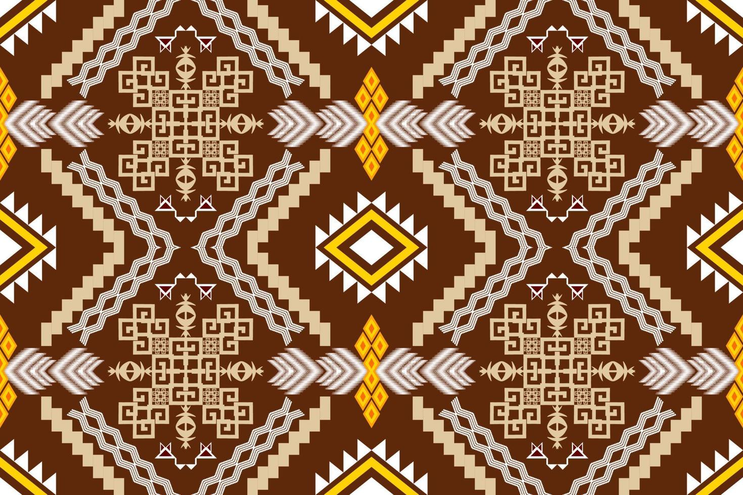 Geometric ethnic oriental traditional art pattern.Figure tribal embroidery style.Design for background,wallpaper,clothing,wrapping,fabric,element,vector illustration. vector