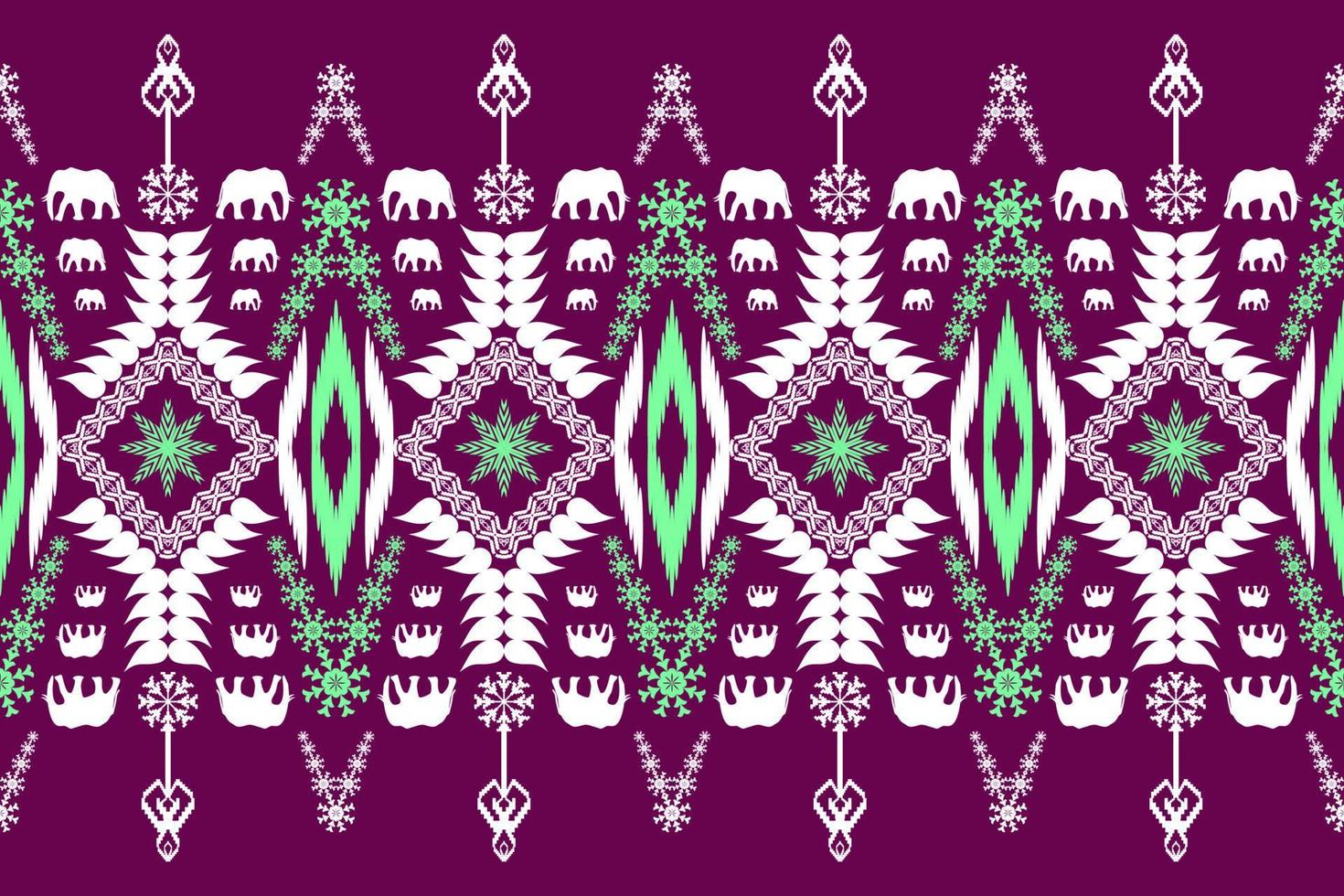 Geometric ethnic oriental traditional art pattern.Figure tribal embroidery style.Design for background,wallpaper,clothing,wrapping,fabric,element,vector illustration. vector