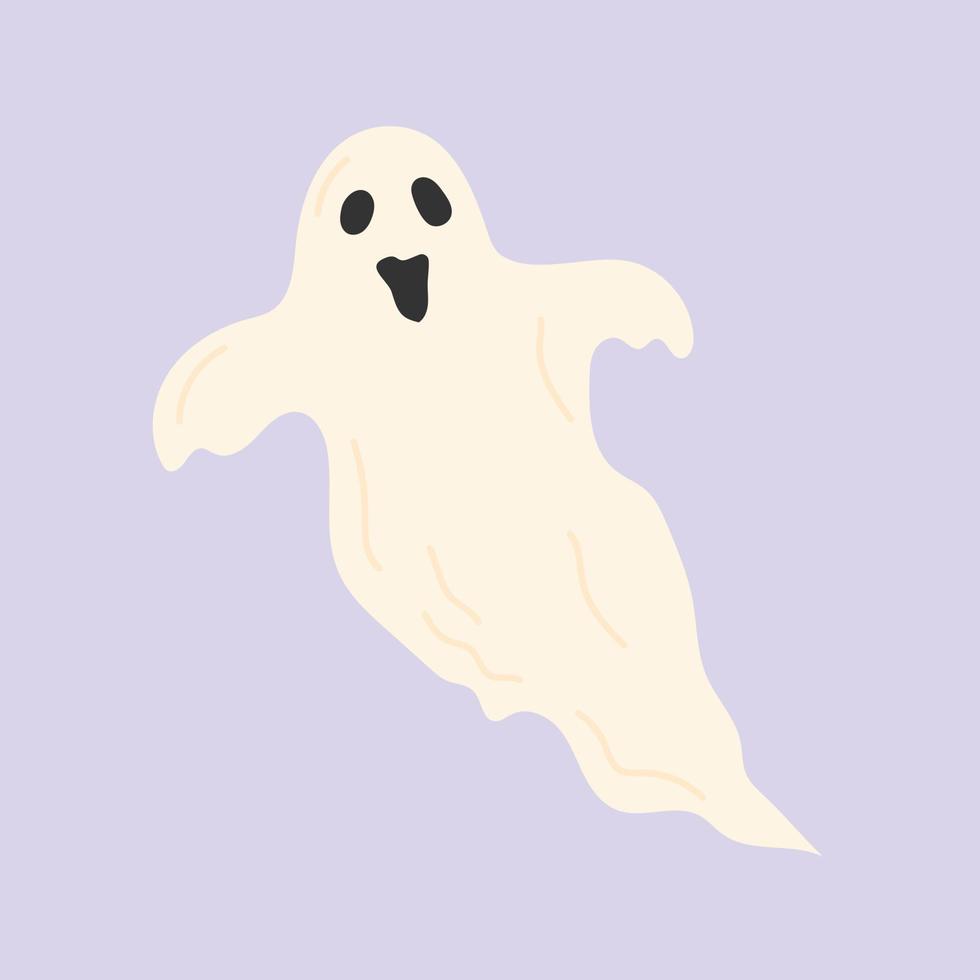 Ghost. Halloween collection. Flat vector illustration