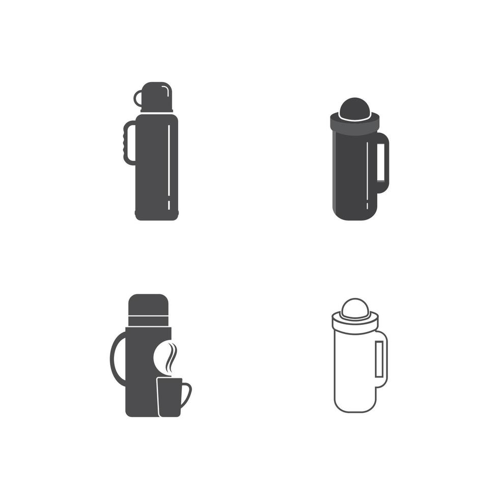 Thermos icon vector template design