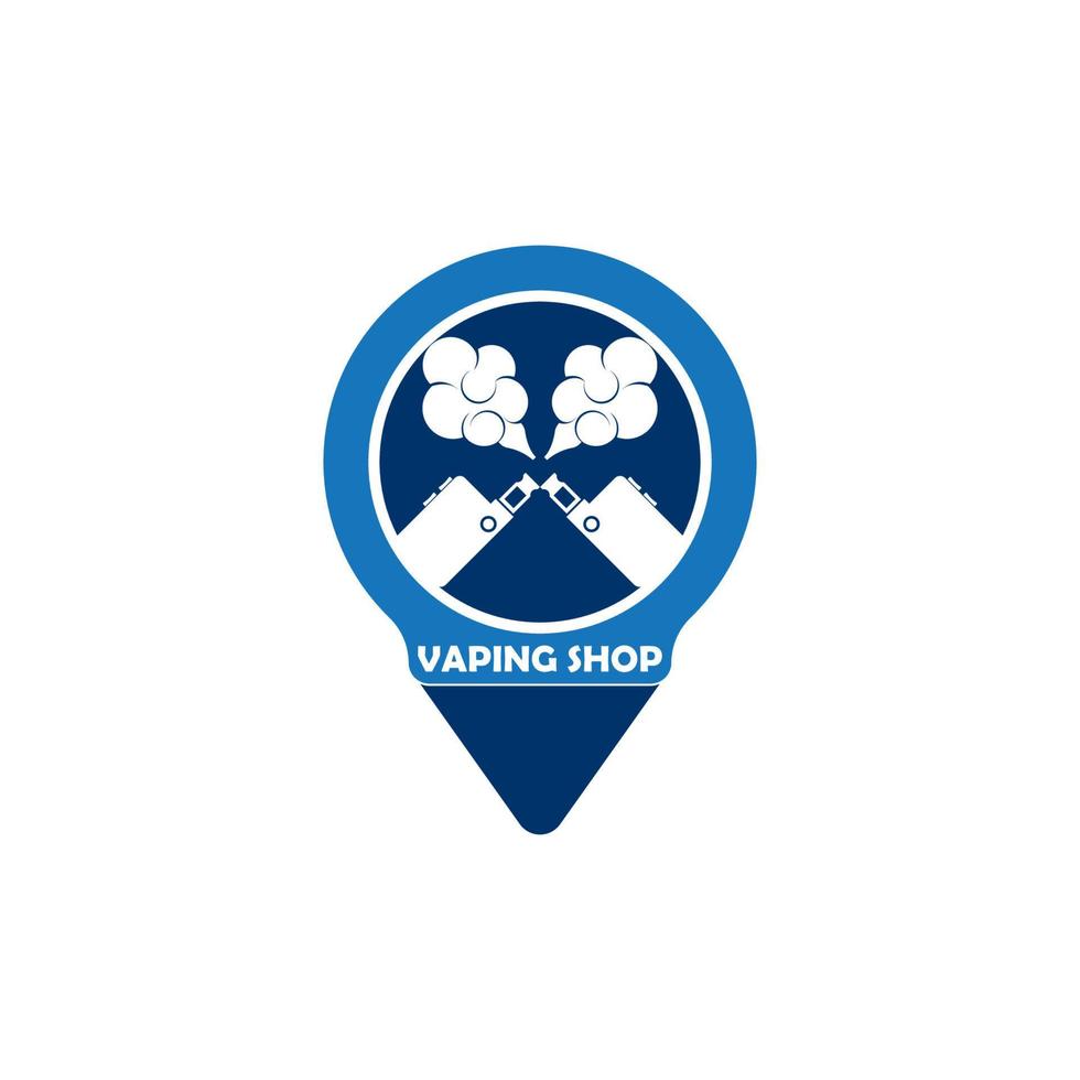 Vaping shop logo vector