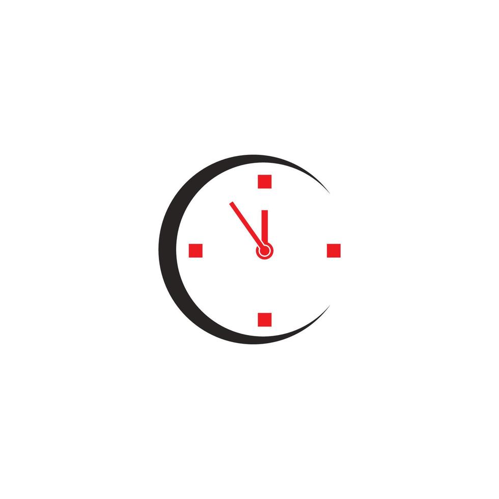 Clock icon vector illustration design template